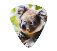 A little koala Plettri per chitarra eleganti e resistenti, tre tipi di plettri sottili, medi e pesanti (12 pezzi), adatti per chitarra, basso, chitarra elettrica, ukulele,