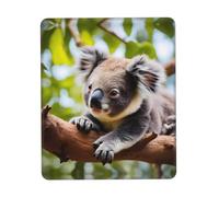 A little koala, tappetino per mouse multicolore in gomma ispessita con bordo bloccato, 17,8 x 21,8 cm, per ufficio, gioco, studio e scrivania