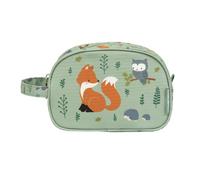 A Little Lovely Company Beauty Case Rosa Amici Della Foresta Borsa Da Toilette Compatta Con Maniglia Per Viaggi E Pigiama Party 20,5 X 14 X 9,5 Cm