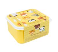 A Little Lovely Company Lunch & Snack Box Set, 4 pezzi, on the go, impilabile, diverse misure (amici degli animali)