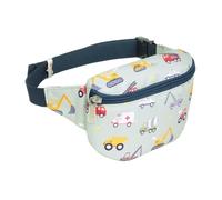 A Little Lovely Company Marsupio per bambini dal design unico, borsa a tracolla, cintura con gel, escursionismo, viaggi, ragazzi e ragazze, poliestere, Blu chiaro, 23 x 13 x 5 cm, Marsupio per bambini