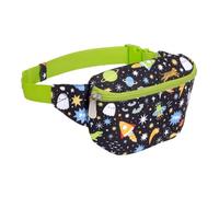 A Little Lovely Company Marsupio per bambini dal design unico, borsa a tracolla, cintura con gel, escursionismo, viaggi, ragazzi e ragazze, poliestere, Nero, 23 x 13 x 5 cm, Marsupio per bambini