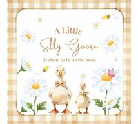 A Little Silly Goose is About to Be On The Loose: Baby Shower Guest Book with Space for Guest Wishes, Advice for Parents, Baby Prediction, and Gift ... Theme I Baby Memory Keepsake for Moms-to-Be
