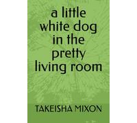 a little white dog in the pretty living room