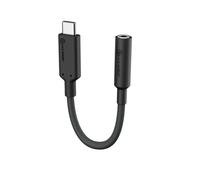 A-Logic, Adattatore Audio Jack 3,5 mm per Dispositivi USB-C con Chip DAC, Nero