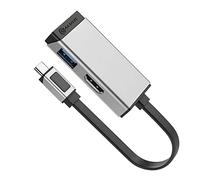 ALOGIC - ULCHDA-SGR adattatore grafico USB 4096 x 2160 Pixel Nero, Argento - SPEDIZIONE GRATUITA