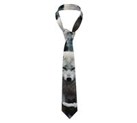 A Lone Wolf Uomo Neckties Moda Cravattino Moderno Cravatta Per Lavoro Matrimonio Completo