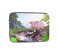 A Lovely Pig - Custodia antiurto per computer portatile, sottile, leggera, portatile, da viaggio per 17"