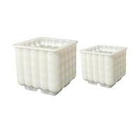 a lume di candela, 2 pezzi forniture artigianali riutilizzabili, moderne che producono in silicone, design antiaderente resistente per fusione di resina in vetro in gesso