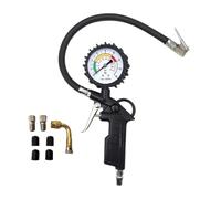 A.M.C. Pistola Gonfiaggio Pneumatici Professionale con Manometro Pressione tra 0-220 Psi e 0-16 Bar per Pressione Gomme di Auto Moto Camion e Biciclette