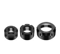 A/M/UM Type ER8 ER11 ER16 ER20 ER25 ER32 Collet Chuck Clamping Nuts For CNC Machine Milling Chuck Holder Lathe Clamping Nut(Black,ER25-UM (M32-1.5))