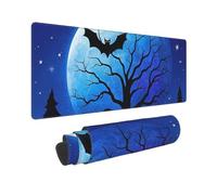 A Magical Night When The Stars Shine Gaming Mouse Pad Extended XXL Tappetino per mouse con bordi cuciti, antiscivolo, lungo tappetino da scrivania 30,5 x 80 cm, grande tappetino da scrivania per
