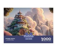 A Majestic Chinese Estate Building 1000 Pezzi Carta Ecologica Puzzle Dreamy Clouds Antistress Gioco Creativo Puzzle Per Bambini 52x38cm/1000pcs