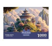 A Majestic Chinese Estate Building 1000 Pezzi Taglio Preciso Puzzle Floating Fairy Village Divertente Jigsaw Regalo Per Amici 70x50cm/1000pcs