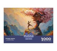 A Male Walks Along The Stone Road 1000 Pezzi Cartone Robusto Puzzle Colorful Explosion Tree Immagini Vibranti Gioco Per Famiglie Puzzle Decorazioni Per La Casa 70x50cm/1000pcs