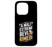 a mali estremi bevi e rimedi ironica Custodia per iPhone 15 Pro