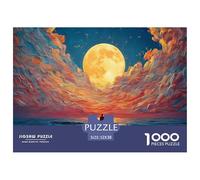 A Man Walks Along The Beach Under Moonlight 1000 Pezzi Cartoncino Premium Bundle Di Puzzle Tree Girl Impossibilmente Difficile Sfida Unica Puzzle Per Adulti E Bambini 52x38cm/1000pcs