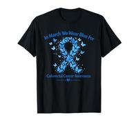 A Marzo indossiamo la consapevolezza del Cancro colorettale Blu Maglietta