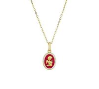 Collana Donna AMEN CLANSMGBO Argento 925% Angelo Custode Gold Dorato