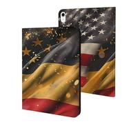 A-mericans e bandiere tedesche custodia compatibile per iPad 10 (11,9 pollici) Tablet case stand custodia protettiva con Sleep/Wake