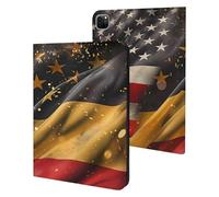 A-mericans e bandiere tedesche custodia compatibile per iPad Pro 20/21/22 (11 pollici), custodia protettiva con funzione sleep/wake