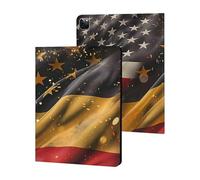 A-mericans e bandiere tedesche custodia compatibile per iPad Pro 2020/2021/2022 (12,9 pollici) custodia protettiva con supporto per tablet con sleep/wake