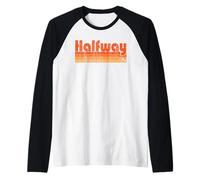 A metà strada, Maryland Retro anni '80 Style Maglia con Maniche Raglan