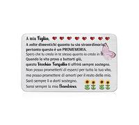 A Mia Figlia Portafoglio Inserisci Carta laurea Regalo compleanno Regali personalizzati Ecourage Regalo Maggiore età Mini Carte d'amore Tasca Vai All'università Ricordo Natale Girasole Ispiratore
