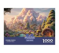 A Miniature Village 1000 Pezzi Cartone Robusto Puzzle Cozy Fairy-tale Village Immagini Vibranti Gioco Creativo Puzzle Per Bambini 70x50cm/1000pcs