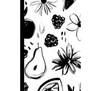 A mix of jasmin flowers, rose petals, small raspberries and half cut pears represented in a fun: Work Notebook, Funny Office Gift for Women, Coworker, Boss, Secret Santa Gag Gift (Blank Lined Journal)