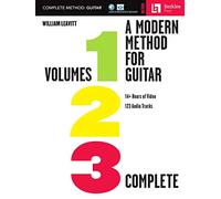 A Modern Method for Guitar Complete Method 1-3 | William Leavitt | libro didattico completo con esercizi progressivi notazione standard e media online audio video per studio chitarra