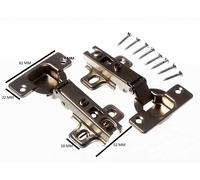 A Molle Armadietto Cerniera 35mm 95d Piastra Forma Di Croce BZP Acciaio Slide Su