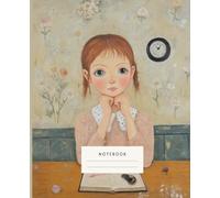 A Moment To Ponder Notebook: Featuring a pensive young girl in a serene setting, it invites you to sit down, pause, and explore your innermost thoughts.