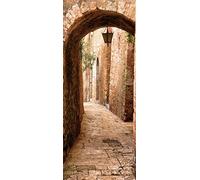 A.Monamour Adesivo Porta Autoadesiva 3D Bellissimo Arco Antico In Italia Vinile PVC Adesivi per Porte Interne Pellicola Adesiva Poster Sticker Murale Parete Carta da Parati