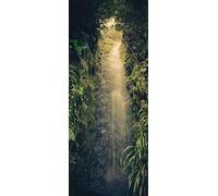 A.Monamour Adesivo Porta Autoadesiva 3D Cascata Nel Paesaggio Naturale Della Nuova Zelanda Vinile PVC Adesivi per Porte Interne Pellicola Adesiva Poster Sticker Murale Parete Carta da Parati