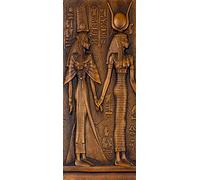 A.Monamour Adesivo Porta Autoadesiva Antica Pietra Scolpita Geroglifici Egiziani Arte Murale Vinile PVC Adesivi per Porte Interne 3D Pellicola Adesiva Poster Sticker Murale Parete Carta da Parati