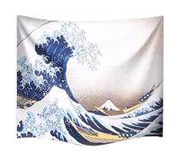 A.Monamour Arazzo da Parete Grande Mandala Il Mare Giapponese Stampa La Grande Onda Di Kanagawa Stampa Telo Tessuto Tenda Tovaglia Copriletto Copridivano Arazzi Murale Decorazione