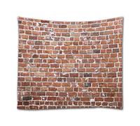 A.Monamour Arazzo da Parete Grande Mandala Muro Di Mattoni Rossi Dell'Annata Murale Sfondo Astratto Stampa Telo Tessuto Tenda Tovaglia Copriletto Copridivano Arazzi Murale Decorazione