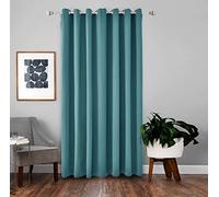 A.Monamour Tenda Oscurante con Occhielli per Interni Termiche Isolante Solida Tendina Finestra Tenda a Vetro Tenda a Pannello Tenda Porta Armadio per Soggiorno Camera da Letto 1 pezzo blu lago