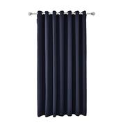 A.Monamour Tenda Oscurante con Occhielli per Interni Termiche Isolante Solida Tendina Finestra Tenda a Vetro Tenda a Pannello Tenda Porta Armadio per Soggiorno Camera da Letto 1 pezzo blu navy