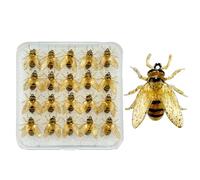 A Mosca Secca 20 Pezzi Mosca per Alla Trota Artificiali Esche Simulate a Forma di Ape con Kit per Pescare in Acqua Acqua Di Mare Principianti Esperti