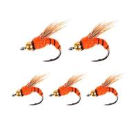 a mosca secca, mosca a gancio volante, piccola esca da a mosca con amo, kit di assortimento di per la a mosca, 5 pezzi, per bar, trota, salmone, gancio a m