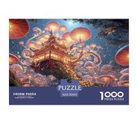 A Mossy Tree with Glowing Mushrooms 1000 Pezzi Carta Premium Puzzle surreal Landscape Stimolante Jigsaw Educativo Per Adulti 70x50cm/1000pcs