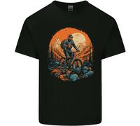 A Mountain Motociclista IN The Wilderness Bicicletta MTB T-Shirt Ragazzi Ragazze