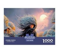 A Mysterious Woman with An Eerie Cloak 1000 Pezzi Cartoncino Extra-spesso Bundle Di Puzzle Whimsical Portrait Anti-stress Gioco Creativo Puzzle Regali Per Famiglia E Amici 52x38cm/1000pcs