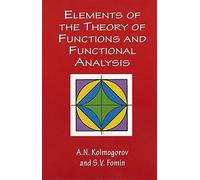 A. N. Kolmogoro Elements of the Theory of Functions and Functional A (Tascabile)