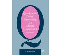 A. N. Oppenheim Questionnaire Design, Interviewing and Attitude Meas (Tascabile)