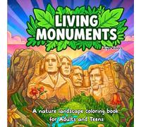 A nature landscape coloring book for Adults and Teens: Iconic landmarks reclaimed by nature for a calming, relaxing, and stress-free coloring experience