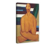 A Negra by Tarsila Do Amaral poster per l'estetica della stanza, poster artistico da parete su tela e cornice 50,8 x 76,2 cm