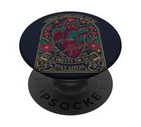 A nessuno importa fino a quando non sei ricco, carino o morto, rimani leale PopSockets PopGrip Adesivo